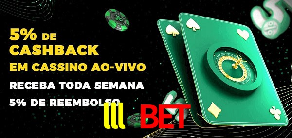 Promoções do cassino ao Vivo lll bet